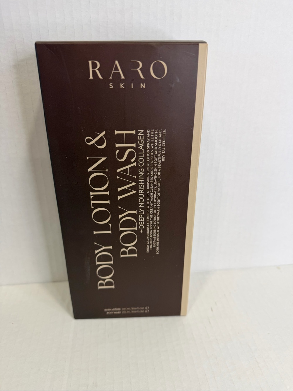 RARO SKIN Deeply Nourishing Body Lotion & Body Wash Collection 250 ml each bottl